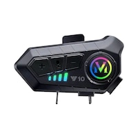 Kask Kulaklık Y10 İntercom Rgb Işıklı Motosiklet Otomotik Cevaplama