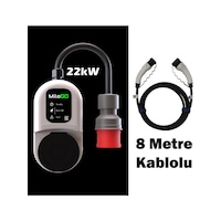 Milego 22kw Şarj İstasyonu 8 Metre Kablolu Set Mobil Taşınabilir Elektrikli Araç Şarj Ünitesi 22 Kw Milego 22kw Şarj İstasyonu 8 Metre Kablolu Set Mobil Taşınabilir Elektrikli Araç Şarj Ünitesi 22 Kw