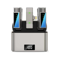 Jmary Mw-15 Lightning Portlu Kablosuz Yaka Mikrofonu Gri