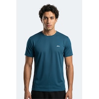 Slazenger Haunted I Erkek Petrol Tişört