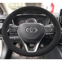 Toyota Corolla E210 Direksiyon Kılıfı Alcantara Süet Monza Black Serisi Siyah 2018-2026 Toyota Corolla E210 Direksiyon Kılıfı Alcantara Süet Monza Black Serisi Siyah 2018-2026