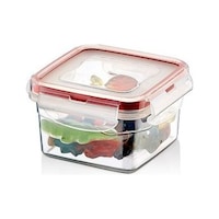 Silikon Contalı Kilitli Kare Saklama Kabı 300 Ml Silikon Contalı Kilitli Kare Saklama Kabı 300 Ml