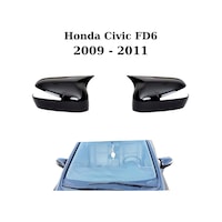 Honda Civic Fd6 2009 2010 2011 Uyumlu Araca Özel Yarasa Batman Piano Black Ayna Kapağı Takımı Honda Civic Fd6 2009 2010 2011 Uyumlu Araca Özel Yarasa Batman Piano Black Ayna Kapağı Takımı