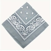 Melek Kare Bandana Fular Açık Gri Melek Kare Bandana Fular Açık Gri