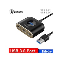 Baseus Square 4 In 1 100 CM USB Hub