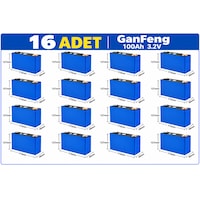 Ganfeng 3.2v 100ah Lifepo4 Prizmatik Hücre A Grade Testli Ganfeng 3.2v 100ah Lifepo4 Prizmatik Hücre A Grade Testli