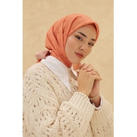Silk Home Olinda Eşarp - Somon - Somon Silk Home Olinda Eşarp - Somon - Somon