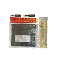 Sushi Seti 1, 5 Yaprak Yosun, Sushi Matı, Chopstick, Soya Sosu, Evde Sushi Yap Sushi Seti 1, 5 Yaprak Yosun, Sushi Matı, Chopstick, Soya Sosu, Evde Sushi Yap