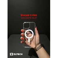 Apple iPhone 11 Pro Uyumlu Magsafe Özellikli Sert Şeffaf Kılıf PLASTIC COVER Apple iPhone 11 Pro Uyumlu Magsafe Özellikli Sert Şeffaf Kılıf PLASTIC COVER