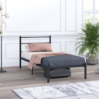 Mobpazar Basic Metal Karyola 90 x 190 CM Siyah Mobpazar Basic Metal Karyola 90 x 190 CM Siyah