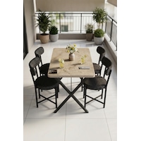 Mutfak Masası 4 Sandalyeli Set 110x70 Cm Modern Bahçe Cafe Masa Takımı 4 Kişilik Tedy 9883 Anstrasit Çok Renkli Mutfak Masası 4 Sandalyeli Set 110x70 Cm Modern Bahçe Cafe Masa Takımı 4 Kişilik Tedy 9883 Anstrasit Çok Renkli