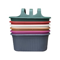 Serinova Tombik Askılı Balkon Saksısı 6.5 L 3'lü Serinova Tombik Askılı Balkon Saksısı 6.5 L 3'lü