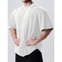 Genius Store Genius Erkek Spor Tişört Oversize Fitness & Gym Antrenman Tişörtü Beyaz Genius Store Genius Erkek Spor Tişört Oversize Fitness & Gym Antrenman Tişörtü Beyaz