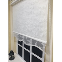 Çift Mekanizmalı Kırık Beyaz Tül Perde Ve Ekru Stor Perde Stb4003 Çift Mekanizmalı Kırık Beyaz Tül Perde Ve Ekru Stor Perde Stb4003