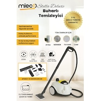 Mieco Stella Deluxe 5 Bar/ 2100 W / 20 Parça Buharlı Temizleyici Mieco Stella Deluxe 5 Bar/ 2100 W / 20 Parça Buharlı Temizleyici