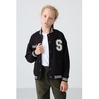 Tommy Life Siyah Pamuklu İçi Tüylü Yumuşak Dokulu Standart Fit Nakışlı Kız Çocuk Kolej Ceket - 75163 Siyah Tommy Life Siyah Pamuklu İçi Tüylü Yumuşak Dokulu Standart Fit Nakışlı Kız Çocuk Kolej Ceket - 75163 Siyah