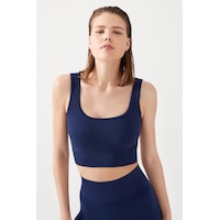 Los Ojos Kadın Lacivert Askılı Fitilli Kare Yaka Crop Top Büstiyer Square Lacivert Lacivert Los Ojos Kadın Lacivert Askılı Fitilli Kare Yaka Crop Top Büstiyer Square Lacivert Lacivert