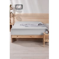 Nordqueen %100 Pamuk Tek Kişilik 100x200 Lastikli Çarşaf Gri Nordqueen %100 Pamuk Tek Kişilik 100x200 Lastikli Çarşaf Gri