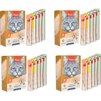 Wanpy Karışık Yetişkin Kedi Sıvı Ödül Çubuğu 4'lü 25 x 14 G Wanpy Karışık Yetişkin Kedi Sıvı Ödül Çubuğu 4'lü 25 x 14 G