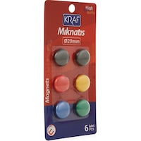 Kraf Mıknatıs 20 MM 6 Lı 502g Kraf Mıknatıs 20 MM 6 Lı 502g