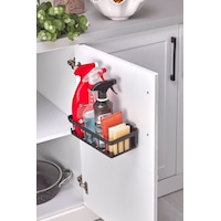 İndecor Houseware 1 Adet Oslo Banyo Düzenleyici Deterjanlık Sabunluk 1'li Yapışkanlı Eviye Altı Düzenleyici Organizer Siyah İndecor Houseware 1 Adet Oslo Banyo Düzenleyici Deterjanlık Sabunluk 1'li Yapışkanlı Eviye Altı Düzenleyici Organizer Siyah