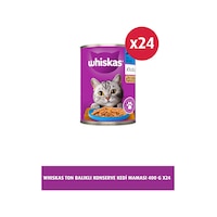Whiskas Ton Balıklı Jöleli Konserve Yetişkin Kedi Maması 24 x 400 G Whiskas Ton Balıklı Jöleli Konserve Yetişkin Kedi Maması 24 x 400 G