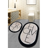 Chilai Home Mohe 2'li Set Banyo Halısı Djt Renkli Chilai Home Mohe 2'li Set Banyo Halısı Djt Renkli