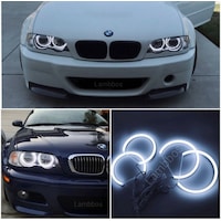 Bmw E46 Led Angel Halka Seti Beyaz Far İçi Halka Takımı Premium Seri 4x131mm Bmw E46 Led Angel Halka Seti Beyaz Far İçi Halka Takımı Premium Seri 4x131mm