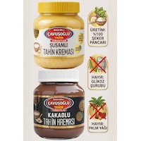 Susamlı Tahin Kreması 330g + Kakaolu Tahin Kreması 330g 16177737 Susamlı Tahin Kreması 330g + Kakaolu Tahin Kreması 330g 16177737