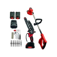 Haktaş Hkt1060 2li Bahçe Seti Çift Akülü - Şarjlı Tırpan + Dal Budama Testere 15cm