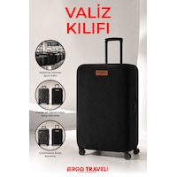 Viscofoam Valiz Bavul Koruma Kılıfı Kadife Kılıf Kabin boy - Siyah - Ergo Travel Viscofoam Valiz Bavul Koruma Kılıfı Kadife Kılıf Kabin boy - Siyah - Ergo Travel