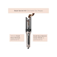 BaByliss C6688E Style Secret Air Auto-Curl Teknolojili Sıcak Hava İle Bukle Yapan Otomatik Saç Maşası Metalik Metalik BaByliss C6688E Style Secret Air Auto-Curl Teknolojili Sıcak Hava İle Bukle Yapan Otomatik Saç Maşası Metalik Metalik