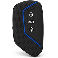 Autohan Keys Golf 8 2021+ Caddy 2021+ Tiguan 2024 Cupra Formenter Leon Petek Desenli Anahtar Kılıfı Siyah Mavi Autohan Keys Golf 8 2021+ Caddy 2021+ Tiguan 2024 Cupra Formenter Leon Petek Desenli Anahtar Kılıfı Siyah Mavi