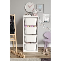 %100 Mdf - Large Mono 4 Büyük Sepetli Oyuncak Dolabı Beyaz %100 Mdf - Large Mono 4 Büyük Sepetli Oyuncak Dolabı Beyaz