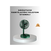 Şarjlı Katlanabilir Mini Fan - 3 Kademe Hız Ayarı Taşınabilir Tasarım