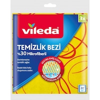 Vileda %30 Mikrofiberli Mutfak Bezi 3'lü Vileda %30 Mikrofiberli Mutfak Bezi 3'lü