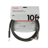 Fender Professional Düz-L Uç 3 Metre Siyah Entrüman Kablo Fender Professional Düz-L Uç 3 Metre Siyah Entrüman Kablo