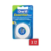 Oral-B Essential Floss Naneli ve Mumlu Diş İpi 50 M x 12 Adet Oral-B Essential Floss Naneli ve Mumlu Diş İpi 50 M x 12 Adet