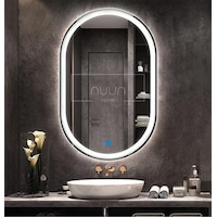 Nuun Dekor 100x70 Dokunmatik Beyaz Ledli Oval Ayna Dimmer Beyaz Nuun Dekor 100x70 Dokunmatik Beyaz Ledli Oval Ayna Dimmer Beyaz