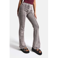 it's basic Kadın Gri 3s6-158 Flare Fit Esnek Kumaş Denim Jean it's basic Kadın Gri 3s6-158 Flare Fit Esnek Kumaş Denim Jean