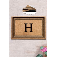 Coco Harf H 40x60 cm KIL Paspas,Dekoratif Çok Amaçlı Iç ve Dış Kapı Paspası Coco Harf H 40x60 cm KIL Paspas,Dekoratif Çok Amaçlı Iç ve Dış Kapı Paspası