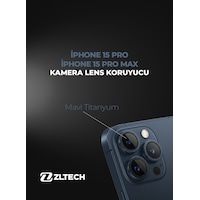 İphone 15pro/15promax Uyumlu Kamera Lens Koruyucu Mavi Titanyum İphone 15pro/15promax Uyumlu Kamera Lens Koruyucu Mavi Titanyum
