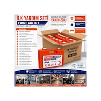 Full Set İlk Yardım Çantası İş Yeri, Ofis, Fabrika, Araç Ve Ev İçin Acil Yardım Seti 1adet