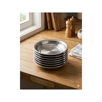 Paslanmaz Çelik Paça Yemek Tabağı No:1 - 15,7 Cm Meze Ve Çorba Tabağı - 6 Adet No1 15,7 Paslanmaz Çelik Paça Yemek Tabağı No:1 - 15,7 Cm Meze Ve Çorba Tabağı - 6 Adet No1 15,7