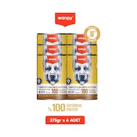6 Adet Tahılsız Köpek %100 Gerçek Et Biftekli Konserve 375 Gr 6 Adet Tahılsız Köpek %100 Gerçek Et Biftekli Konserve 375 Gr
