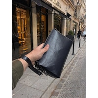 Para Çantası Şifreli Kilitli Telefon Kartlık Bölmeli El Portföy Cüzdan Premium Hakiki Deri Siyah Para Çantası Şifreli Kilitli Telefon Kartlık Bölmeli El Portföy Cüzdan Premium Hakiki Deri Siyah