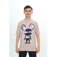Toontoy Kids Toontoy Erkek Çocuk Robot Baskılı Tişört Bej Toontoy Kids Toontoy Erkek Çocuk Robot Baskılı Tişört Bej