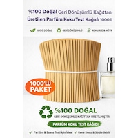 Doğal Geri Dönüşümlü Kağıttan Üretilen Parfüm Koku Test Kağıdı 1000 Li Paket Kraft Koku Test Strip Doğal Geri Dönüşümlü Kağıttan Üretilen Parfüm Koku Test Kağıdı 1000 Li Paket Kraft Koku Test Strip