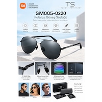 Xiaomi Ts Polarize Güneş Gözlüğü Tac Lens Pilot Aviator Style Uv400 Metal Çerçeve Siyah Unisex Sm005-0220 Xiaomi Ts Polarize Güneş Gözlüğü Tac Lens Pilot Aviator Style Uv400 Metal Çerçeve Siyah Unisex Sm005-0220