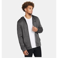 Under Armour Fleece Tam Fermuarlı Kapüşonlu Üst Gri Under Armour Fleece Tam Fermuarlı Kapüşonlu Üst Gri